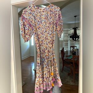 Poupette St. Barth Multicolor Floral Dress Like New Size Small